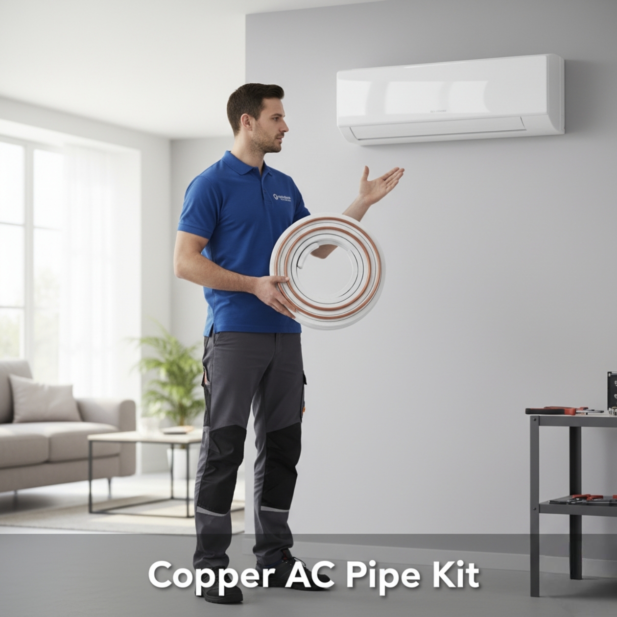 Copper AC Installation Pipe Kit